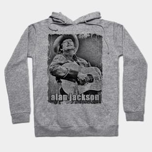 alan jackson vintage look - (country music) Hoodie